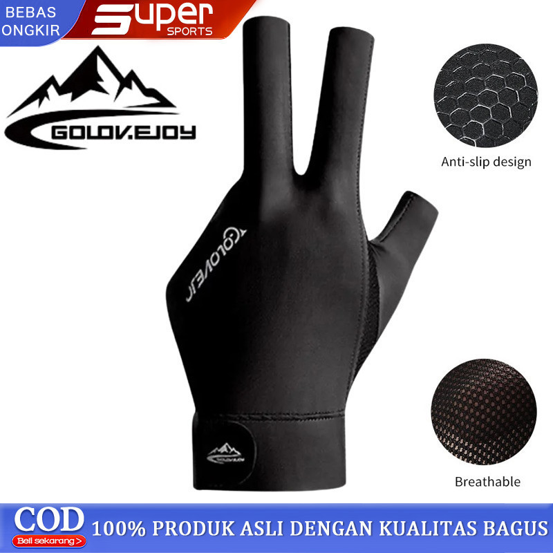 Sarung Tangan Biliar Anti Selip Sarung Tangan Biliar Jari Terbuka dan Jari Penuh Sarung Tangan Anti 