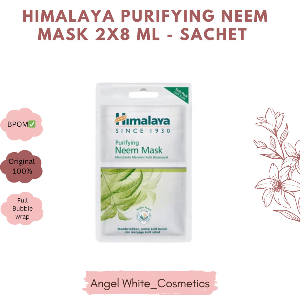 HIMALAYA PURIFYING NEEM MASK 2X8 ML - SACHET NEEM MASK BPOM