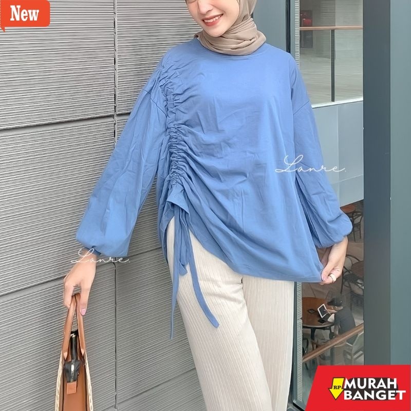 Blouse Wanita Kekinian senorita blouse serut - Blouse Tali Serut - Blouse Serut Tangan - blouse Katu