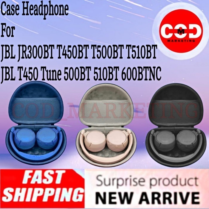 Hard Case Headset JBL T510BT T510 T 510BT 510 BT Tas Headphone JBL TU2T