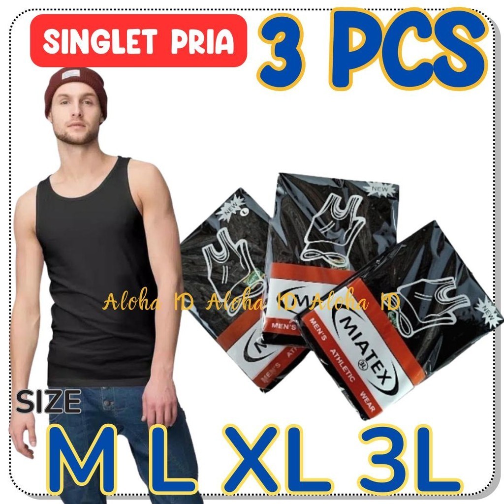 SINGLET PRIA KAOS DALAM PRIA HITAM kaos daleman Kaos Dalam Remaja Pria Dewasa