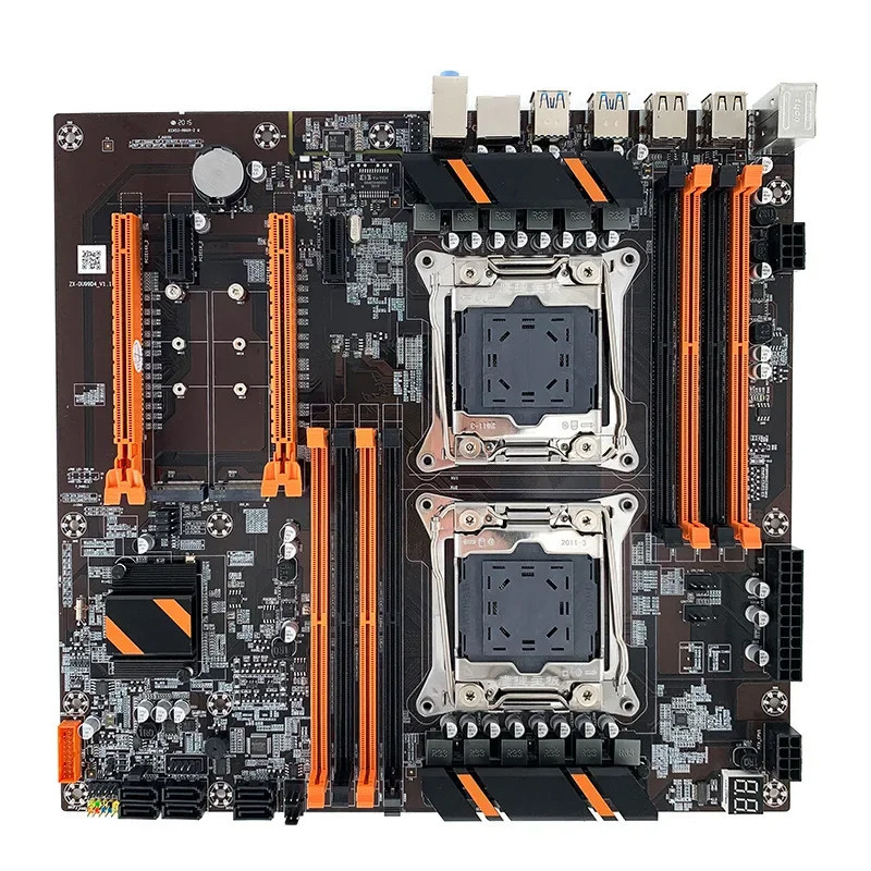 X99 Motherboard Dual CPU M.2 LGA 2011 V3 E-ATX USB3.0 SATA3 8 DIMM DDR4 Support Xeon Processor Slot 