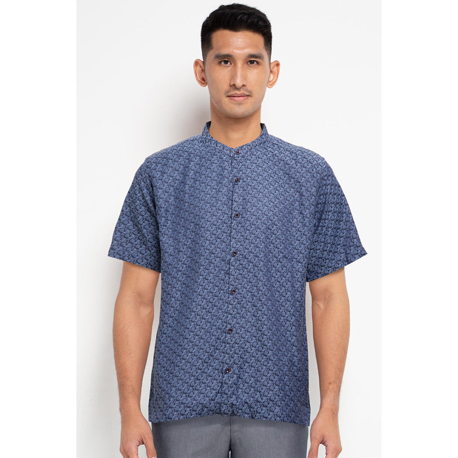 Cardinal Kemeja Koko Lengan Pendek Pria F0454P02D