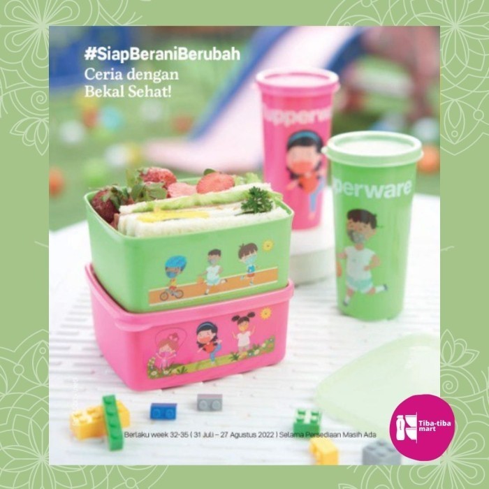 ✨NEW✨ -tupperware mickey mouse lunch set kotak bekal anak Minnie mouse lunch - Mickey Minnie