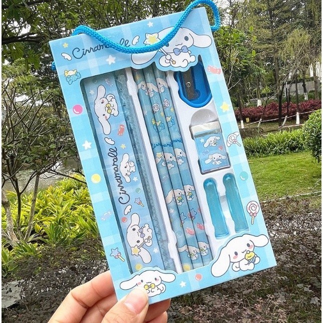 

G874R~ Promo Murmer SET ALAT TULIS 8 IN 1 MOTIF SANRIO / SET PENSIL 8PCS MOTIF CINNAMOROL - 8IN1 MOROL