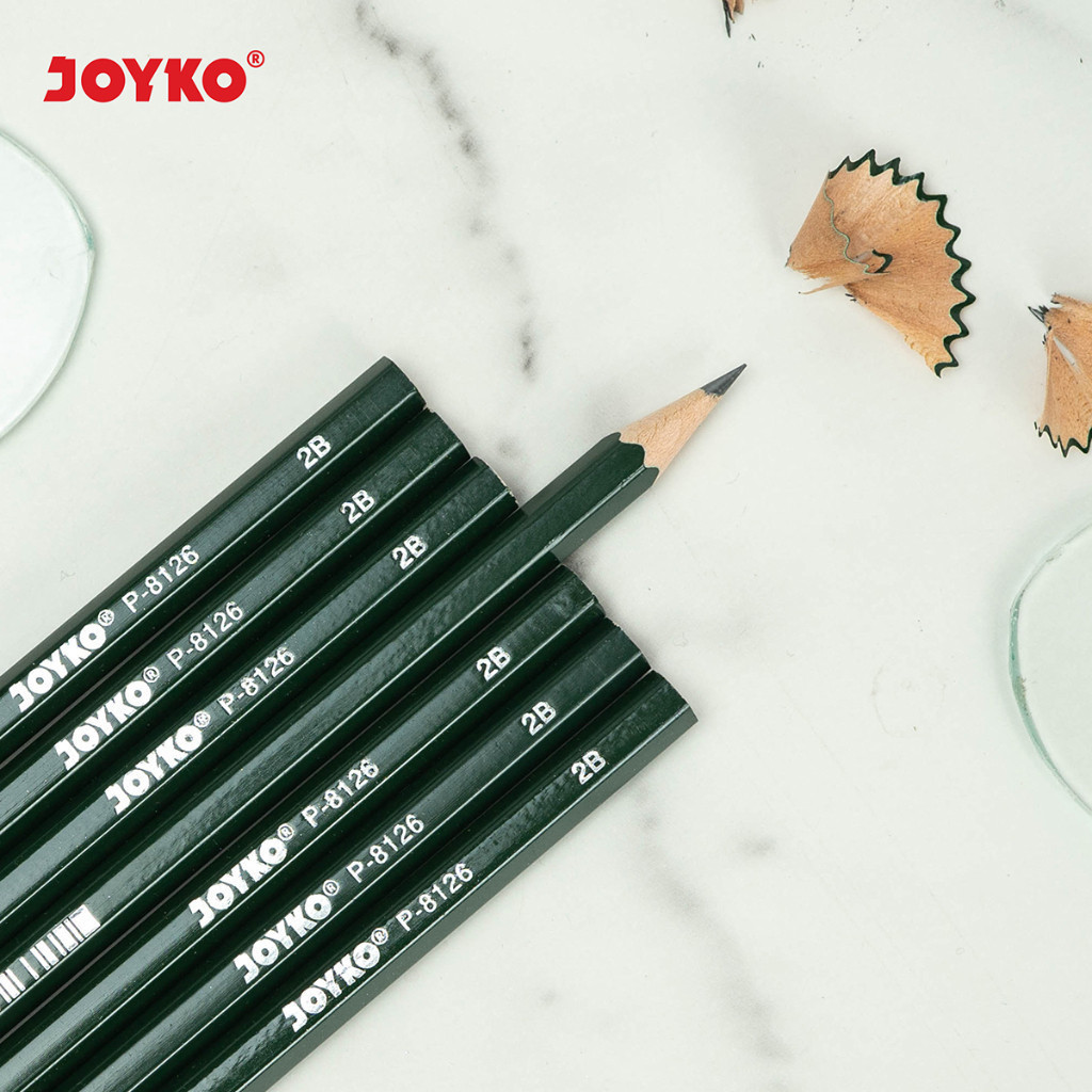 

Pensil Pencil Joyko P-8126 2B (12 Pcs) | Pensil Ujian | Alat Tulis Sekolah