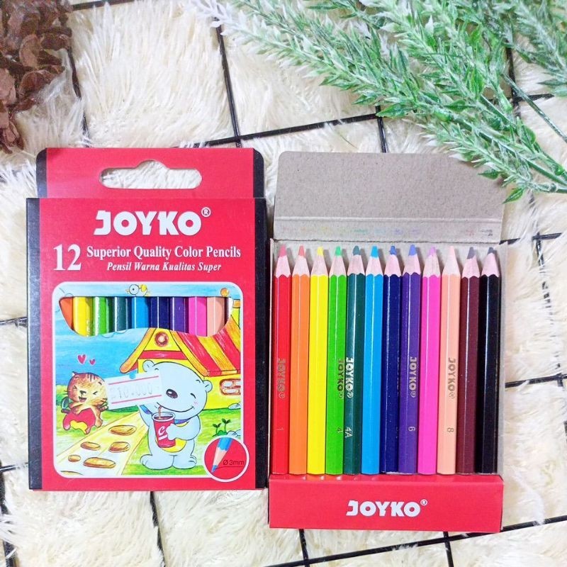 

PENSIL WARNA 12 PENDEK JOYKO - ABO