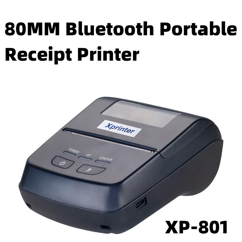 

Mini Portable handheld POS thermal Bluetooth bill XP-801 80mm printer for Android iOS Windows system