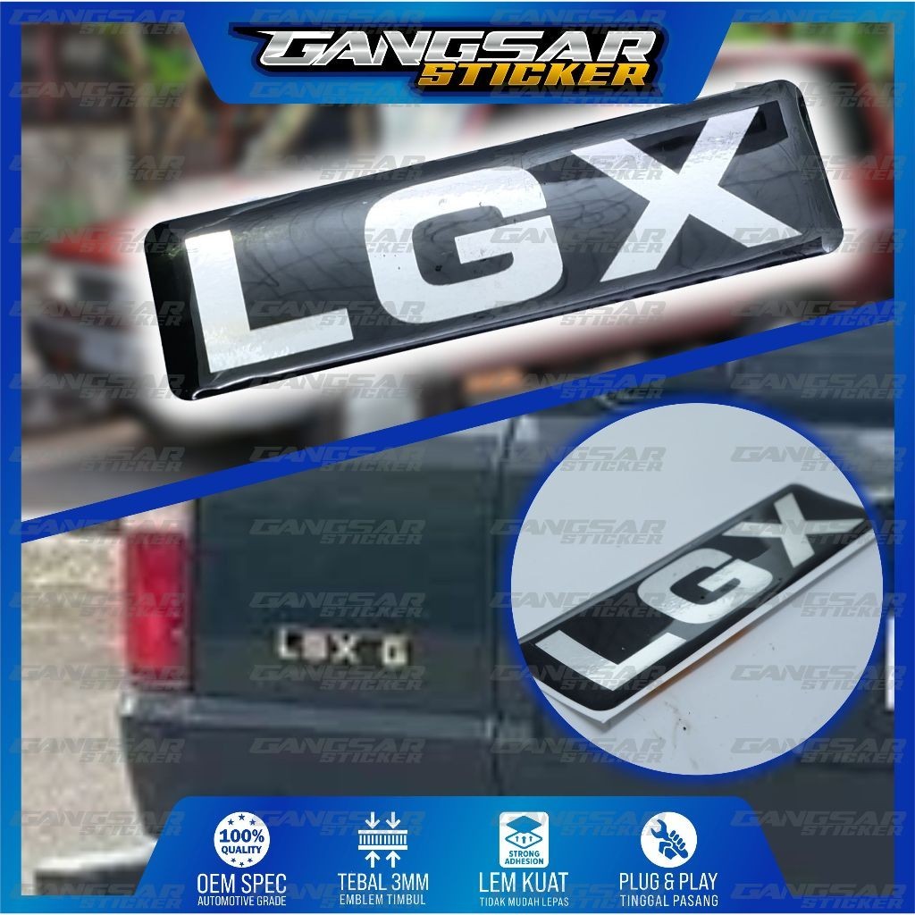 emblem LGX kijang / emblem LGX kijang grand exstra / EMBLEM LGX kijang super