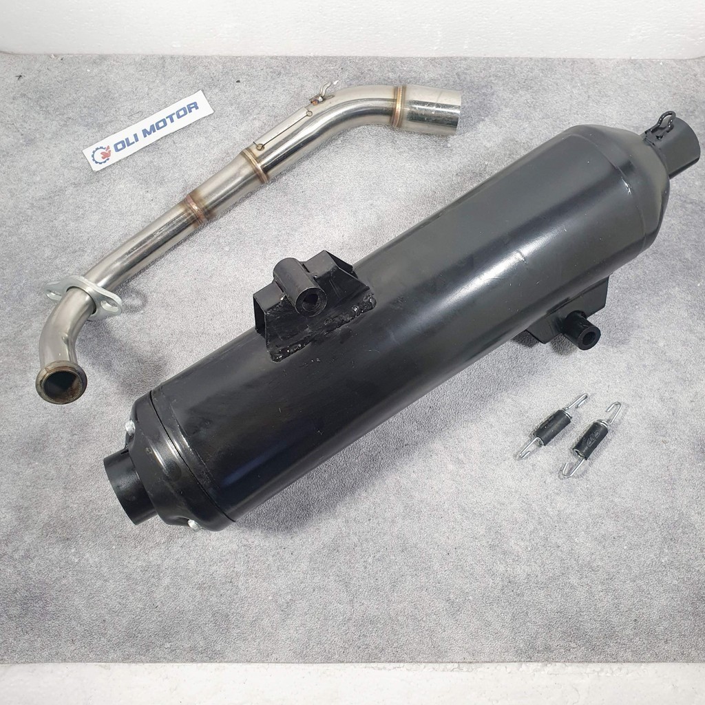 Knalpot Racing Vario 125 C-1 Full Black CLD