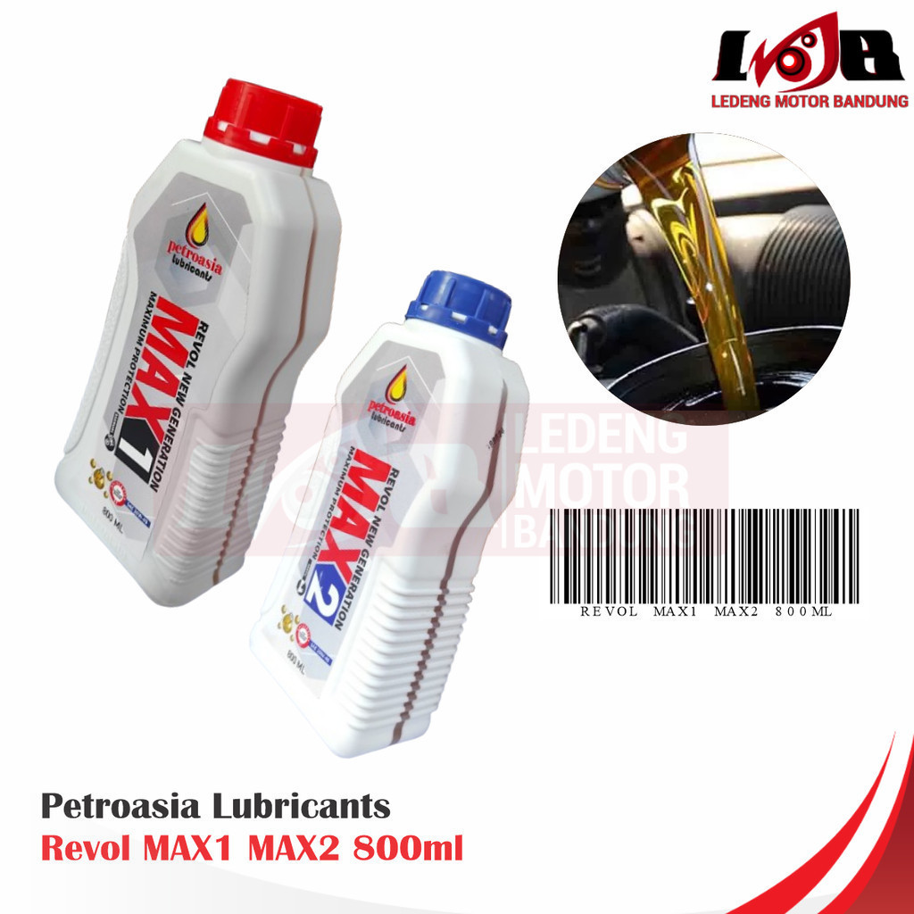 Petroasia MAX1 Bebek MAX2 Matic 20W40 Oli 800ml Revol MAX 1 or 2