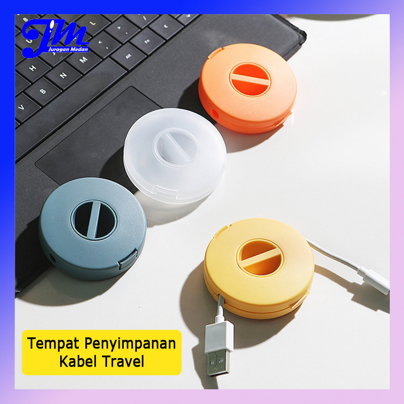 Kotak Tempat Penyimpanan Kabel Data Kabel Charger Kabel Headset Portable Cable Organizer Kotak Organ