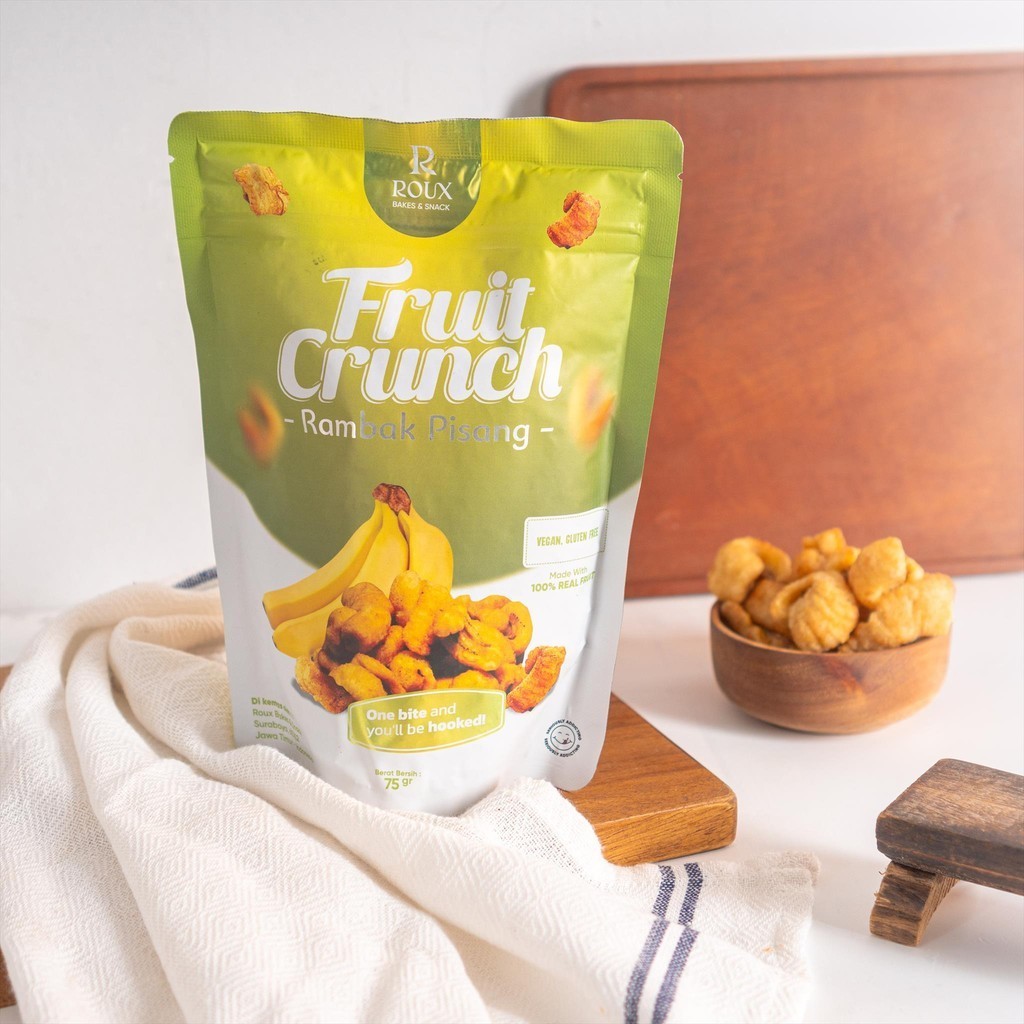 

Fruit Crunch Keripik Pisang 75 Gr ( Rambak Pisang Kripik Banana Chips )