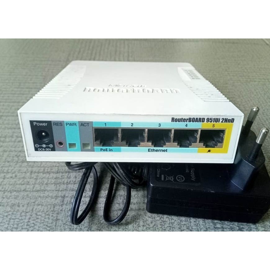 Mikrotik RB 951Ui-2HND Router Gateway Bekas Normal