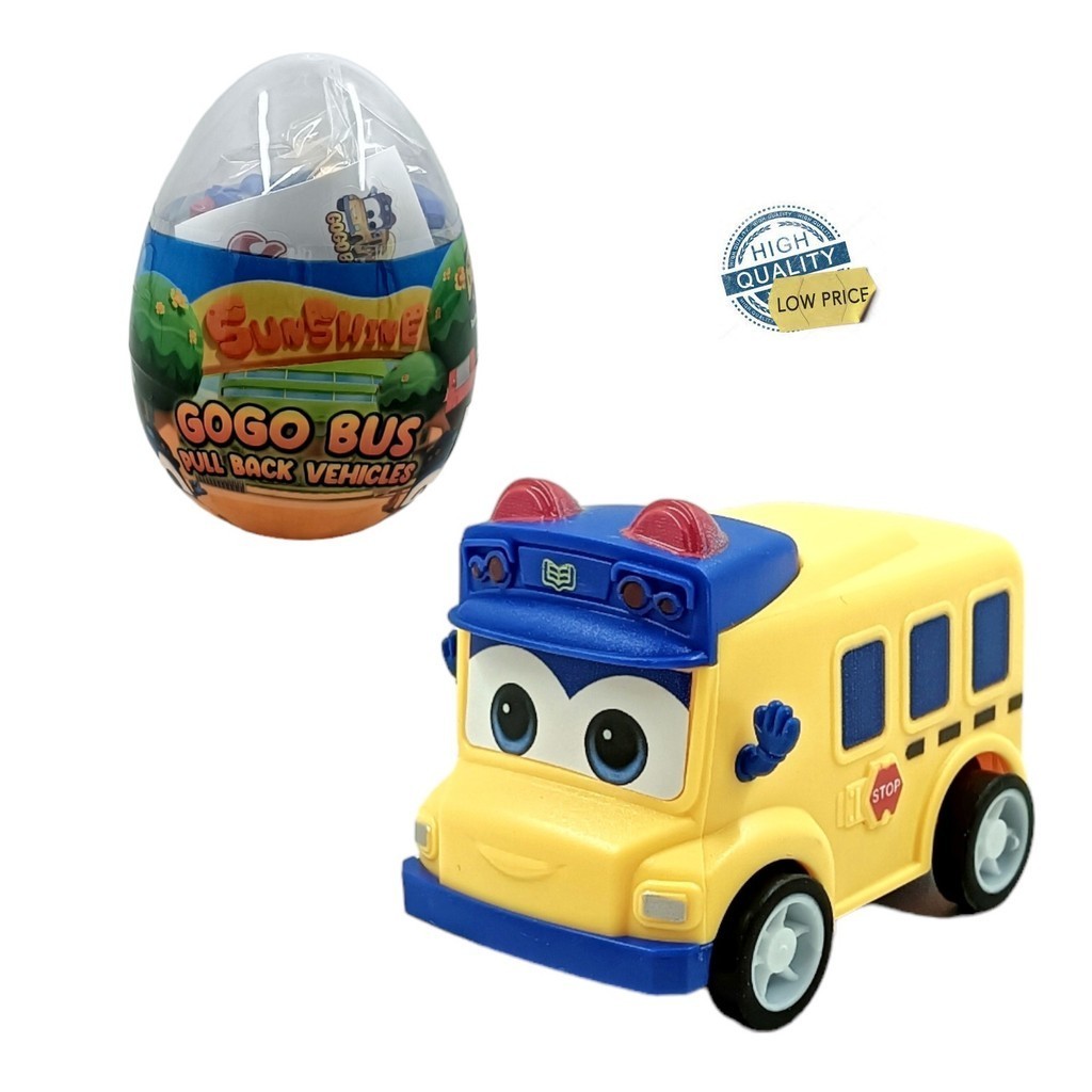 Apolo Gogo Bus Pull Back Vehicle - School Bus