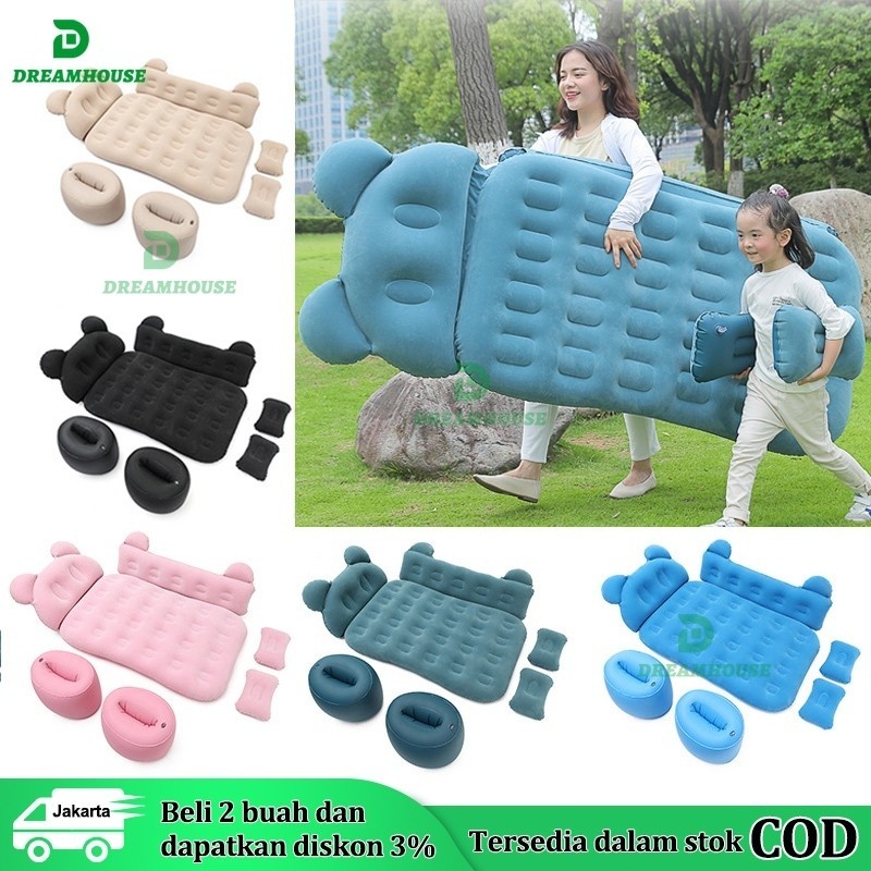Matras Kasur Angin Mobil + Pompa Listrik + Bantal / Car Air Bed/FREE POMPA Matras Angin Mobil Kasur