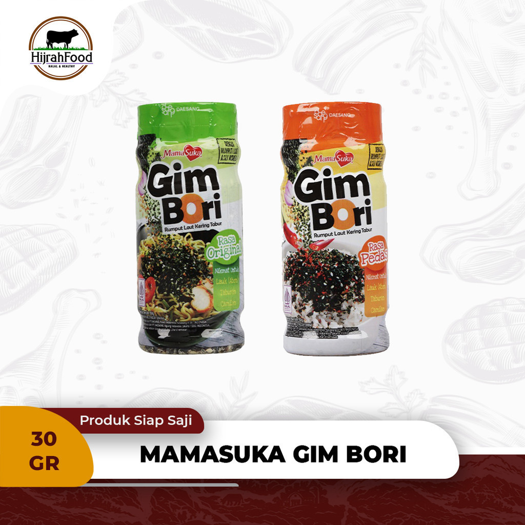 

MamaSuka Gim Bori - Nori Tabur Botol Rumput Laut Panggang 30 gr