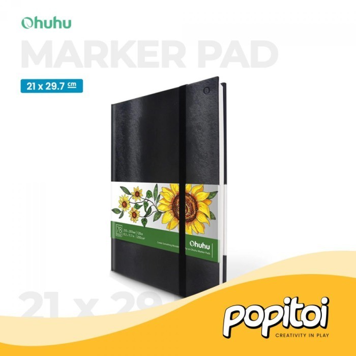 

OHUHU Alcohol Marker Pad Sketchbook Buku Gambar Sketsa - 21x29.7 cm h1