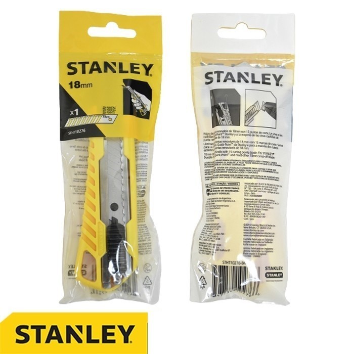 

Stanley STHT10276 Basic Snap Off Knife / Pisau Cutter 18mm / Cuter