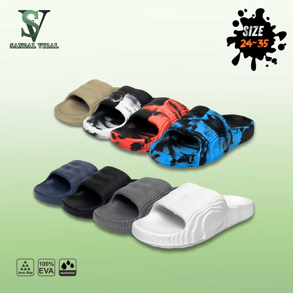 Sandal slop anak/Sandal adilette anak/Sandal adilette/Sandal viral