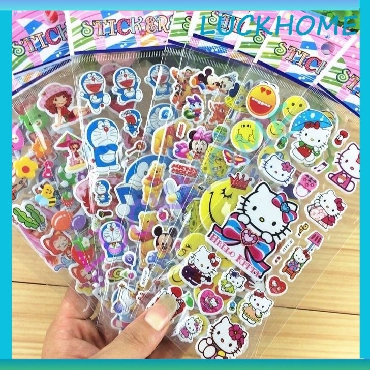 

Stiker Mainan Tempel Stiker Timbul 3D Random Stiker Karakter Anak Stiker Anti Air Stiker Mainan Anak Perempuan