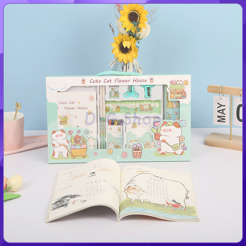 

D·GShop ⭐ Pensil Set Alat Tulis Anak Pensil Lucu Untuk Anak Buku Notebook Kotak Pensil Set