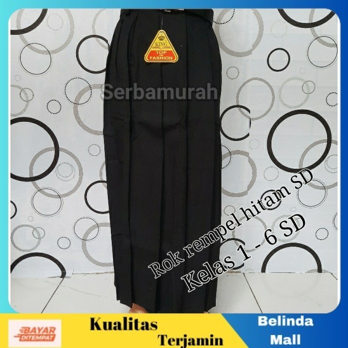 

⭐KUALITAS TERBAIK⭐ Rok panjang anak sekolah SD warna hitam ukuran kelas 16 SD Hitam, size 12 Terlaris