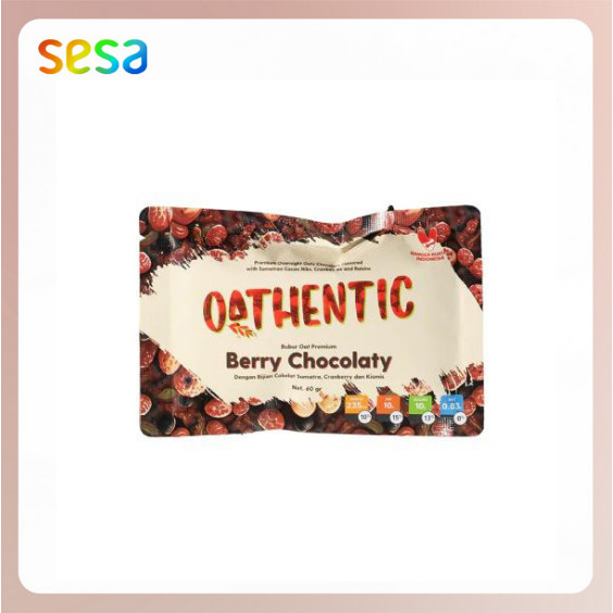 

OATHENTIC Overnight Oatmeal Berry Chocolaty 50gr
