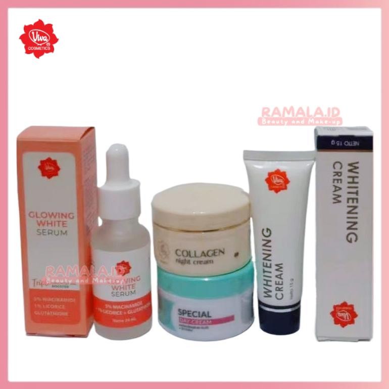 Original Viva Paket Anti Flek Hitam Glowing Anti Aging Jerawat
