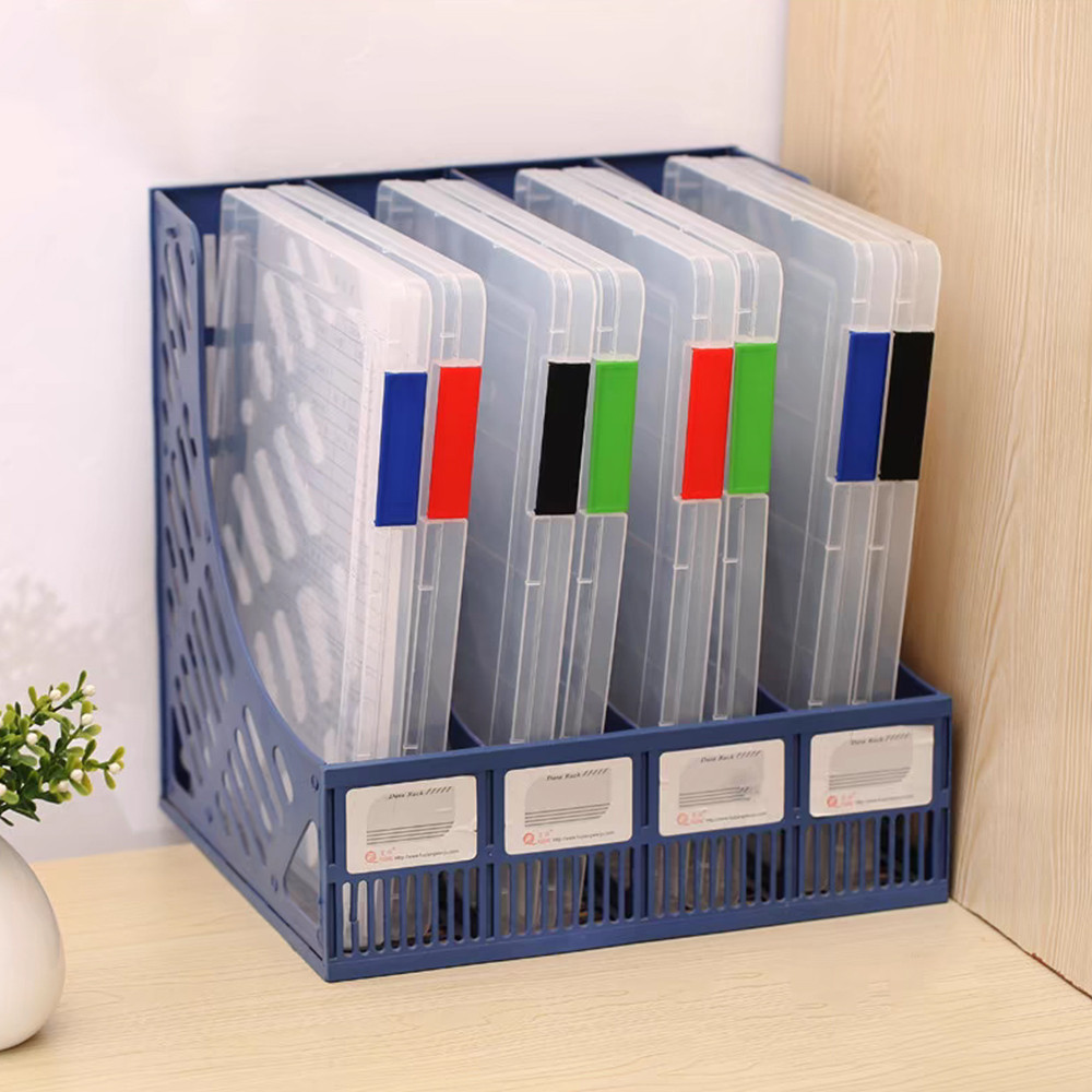 

A4/A5 Portable File Storage Box Clear Document Case Transparent Anti-skid Buckle PP File Folder Office Stationery Organizer