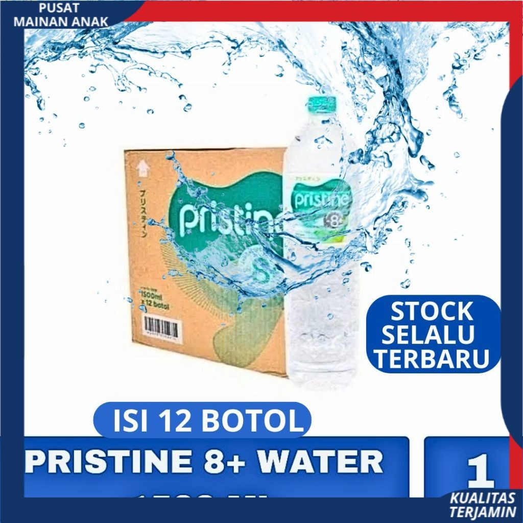 

PMA Air Mineral PRISTINE PH 8+ 1500 ML 1,5 Liter Isi 12 Botol PER DUS PER KARTON