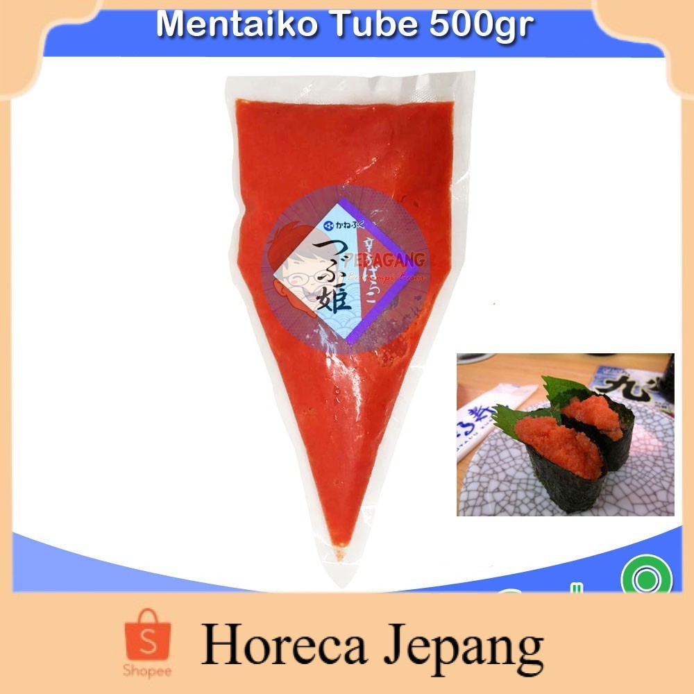 Mentaiko Tube 500gr | Telur Ikan Pollock | Pollock Roe
