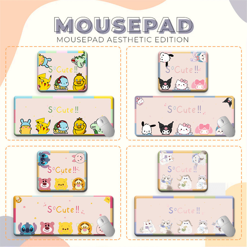 MOUSEPAD Kartun LUCU MOTIF LENGKAP Gambar Batas Warna Kartun