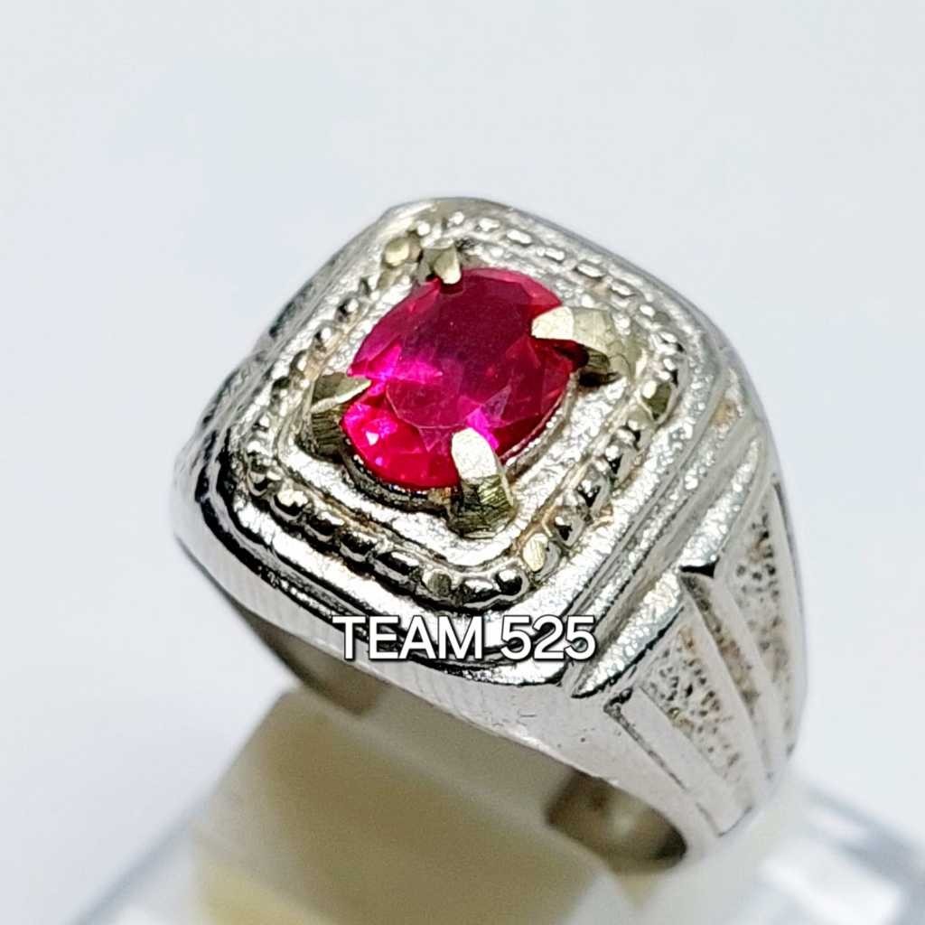 Batu permata merah merah siam rose bangkok / siam bangkok cutting atas