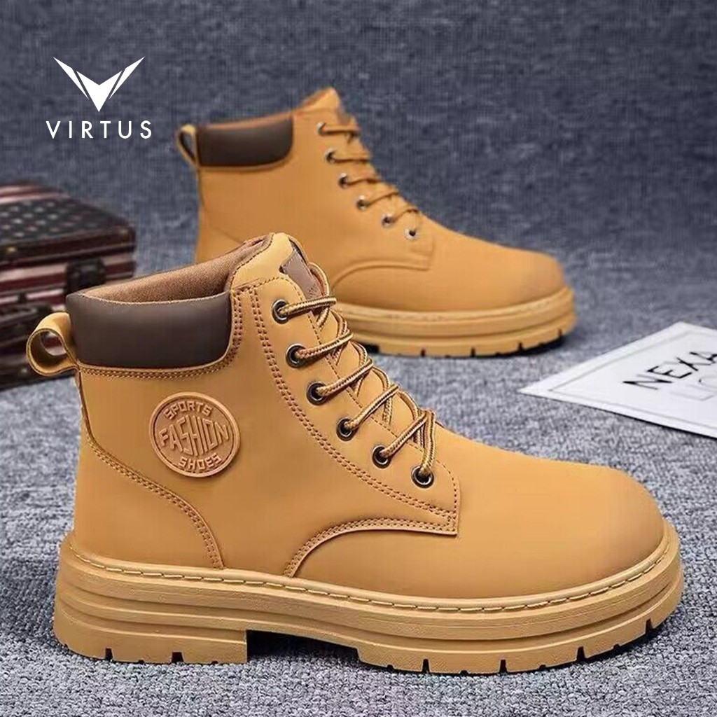 [𝗚𝗹𝗮𝗺𝗼𝗿𝗮] VIRTUS  39 - 48 APOLLO Sepatu Ukuran Besar Jumbo Sneakers Boots Gunung Pria Kulit Casual C