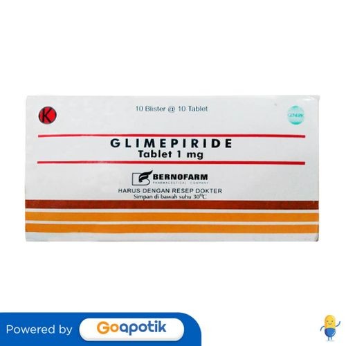 Glimepiride Bernofarm 1 Mg Box 100 Tablet