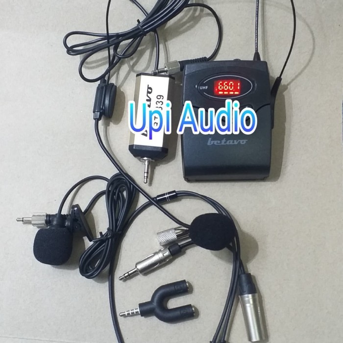 Clip On Mic wireless untk Kamera Dslr konektor stereo 3.5mm baru