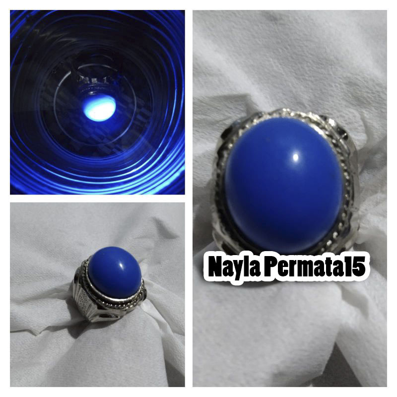 Cincin pospor biru nyala