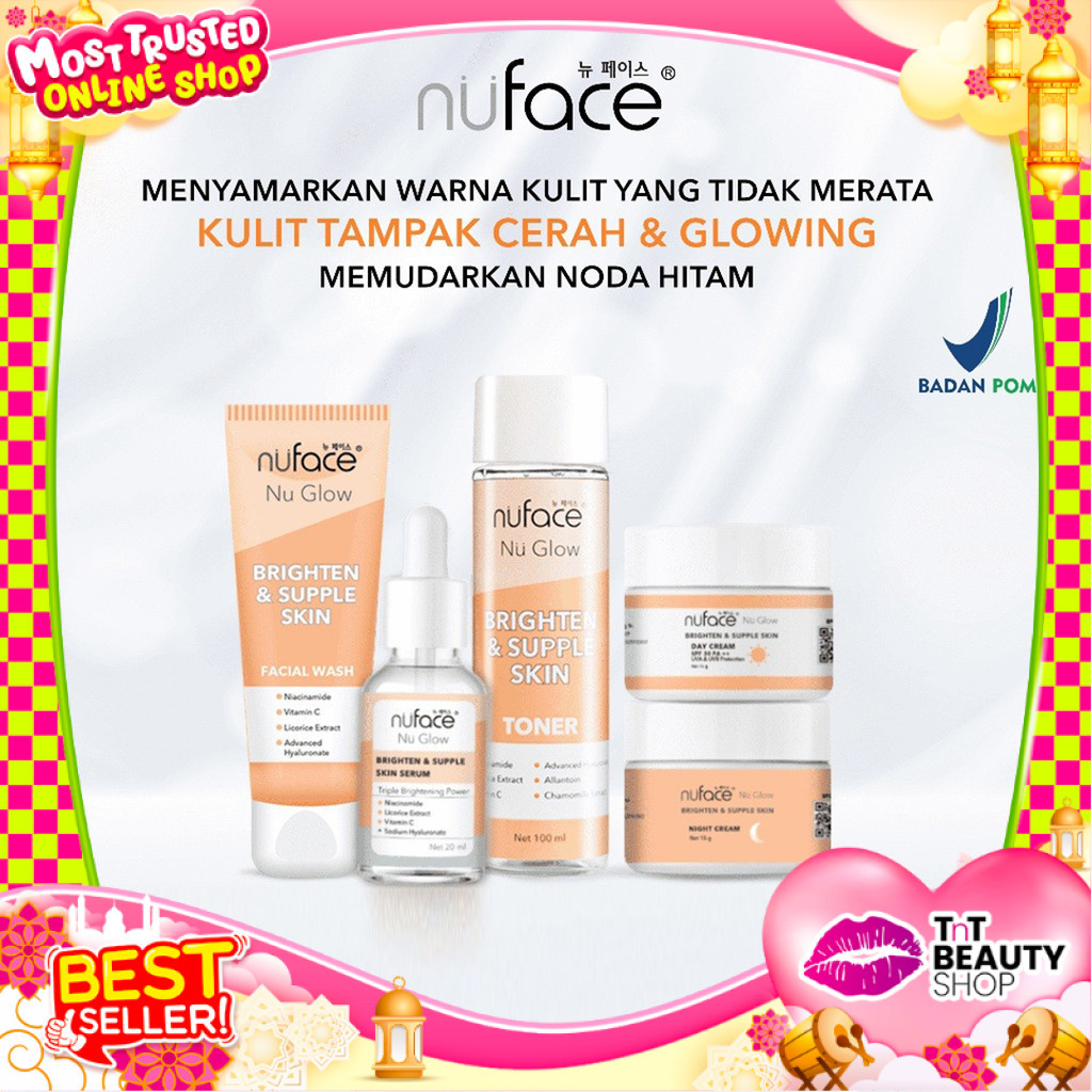 Nuface Skincare Fuji Brighten & Supple Skin Package Paket Brightening Nu Face Nu Glow Mencerahkan Wa