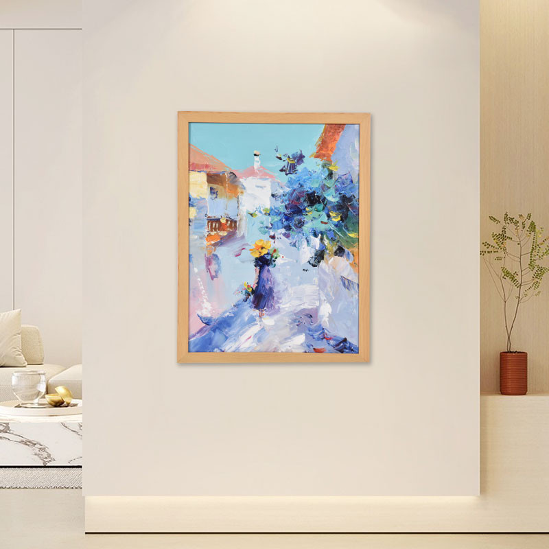 

Girl Abstract Oil Painting Room Home decoration Oil painting Hand painted on canvas Modern abstract painting living room
