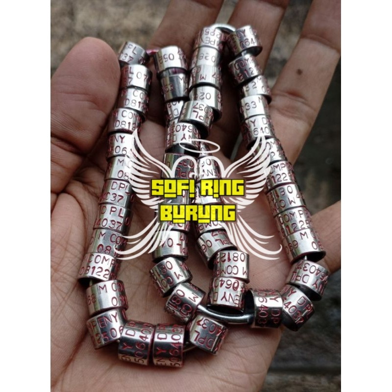 RING/GELANG MERPATI BAJA KETROK/KETOK - Sofi Ring Burung