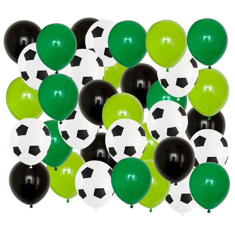 

40pcs 12 inch Thicken Soccer Balls Football Latex Balloons Birthday Party Decoration Kids Children's Toys Football Theme Party