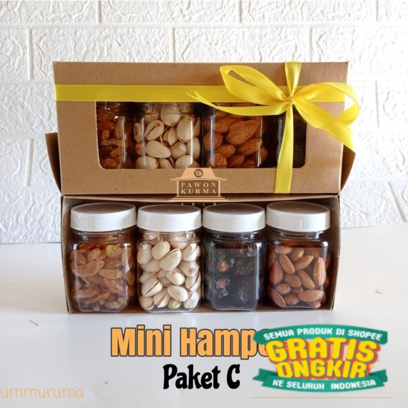 

Hampers Parsel Lebaran Hampers Mini Kurma Ajwa Pistachio Kismis Oleh Oleh Umroh Haji/ New kado