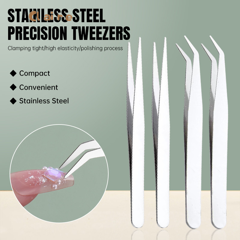 Pinset Stainless / Pinset Lurus Bengkok / Pinset Bedah baja Tahan Karat / CH