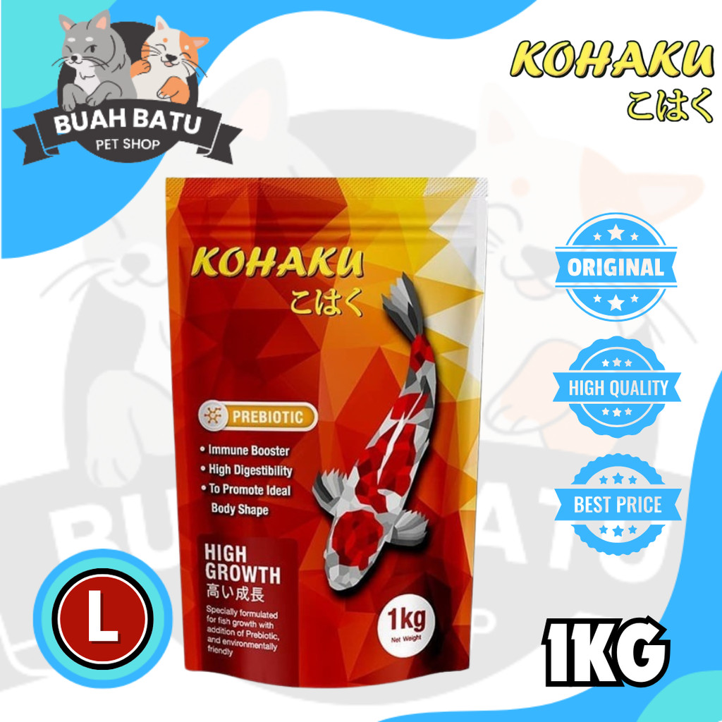 kohaku high growth / pakan ikan / pakan koi / kohaku medium / kohaku large / kohaku m / kohaku l