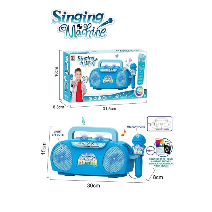 Mesin karaoke/bernyanyi mikrofon mainan anak-anak - Buri