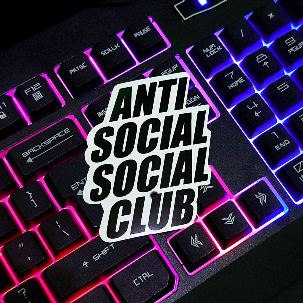 

Sticker Aesthetic Anti Social Club Series - Stiker Pack Stiker Helm Stiker Motor Stiker Aesthetic Stiker Buat Helm Stiker Untuk Laptop