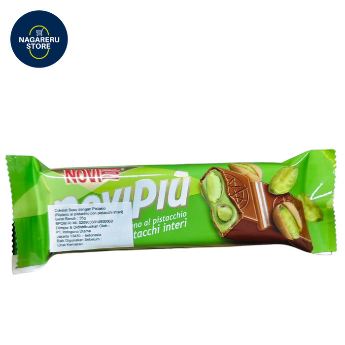 

Novi novipiu pistacchio (coklat susu dengan pistasio) 35gr