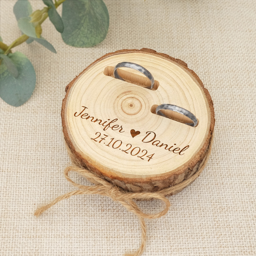 Custom Wedding Ring Box Personalized Wooden Wedding Rings Box Rustic Wedding Box Engagement Ring Hol