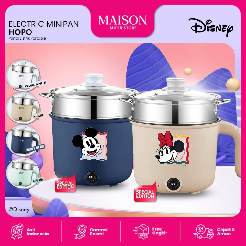 Goto Hopo Electric Frypan Portable Panci Listrik Fry Pan